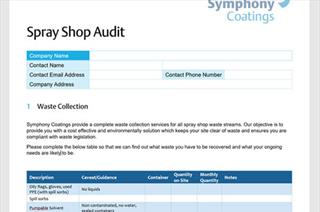 Spray Shop Audit